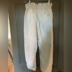 Zara High Rise Jeans- Ivory